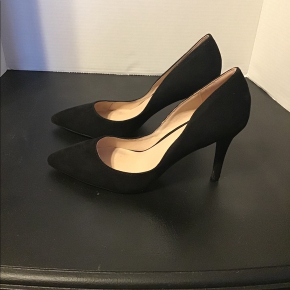 Anne Michelle Black Suede Heels - Picture 8 of 12